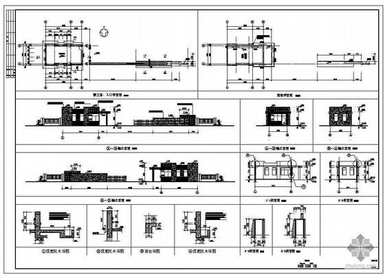 [施工图]某厂区一层门卫值班室建筑施工图